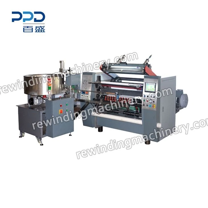Rewinder Gulungan Gulungan Kertas Termal Otomatis